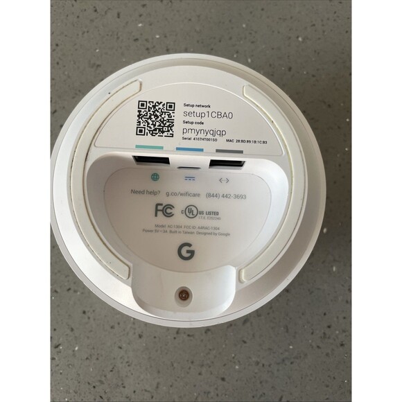 Google WIFI Access Point Router AC-1304 WIFI Google Mesh NO Power Cord TESTED - Picture 3 of 6
